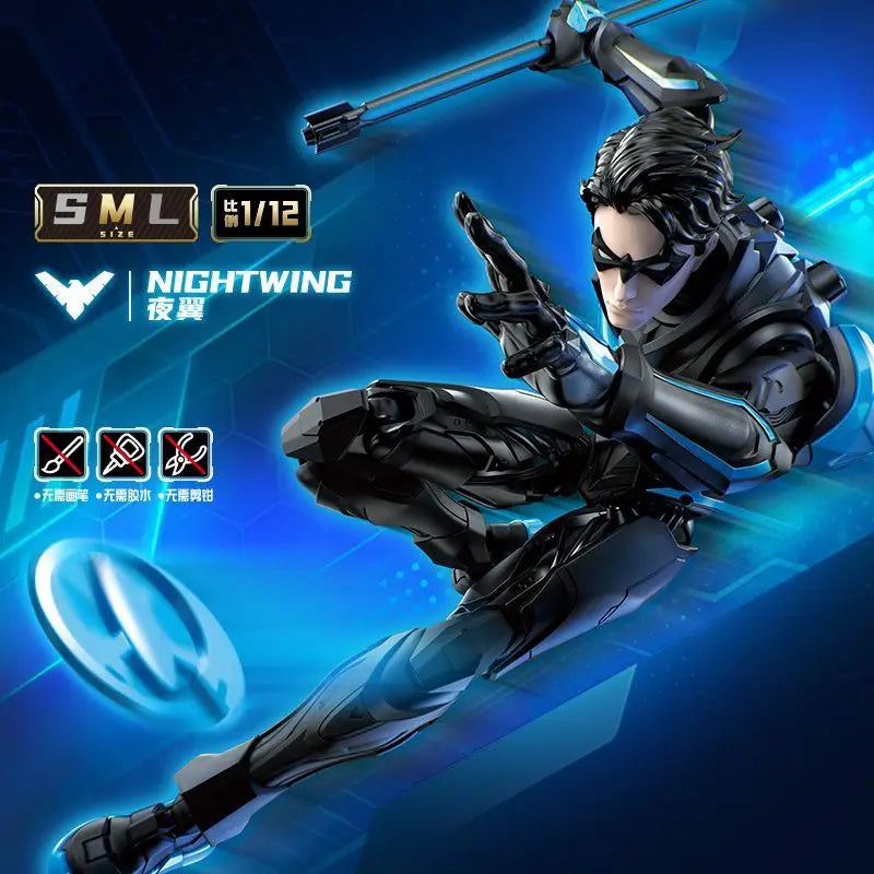 New Blokees DC Heros Series Champion Class Nightwing Robin Action Figures Movable Model Assembled Figures Superman Batman figure