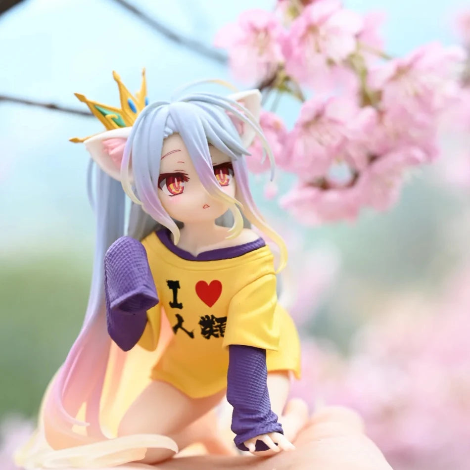 Hot Anime Figure NO GAME NO LIFE Action Figures Shiro Animation Figures Ornaments Collection Models Toys Gifts