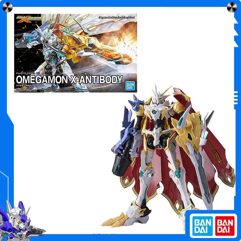 Bandai Original Digimon Omnimon (X Antibody) Figure-rise Standard Amplified  Anime Action Assembly Collectible Model Ornament