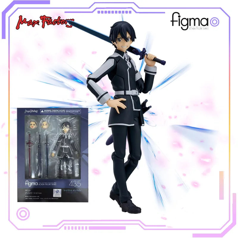 Max Factory Original Figma Series Sword and Sword God Domain Kirito Ren/Yujio/Lian Toy Movable Model Knight Collection Gift