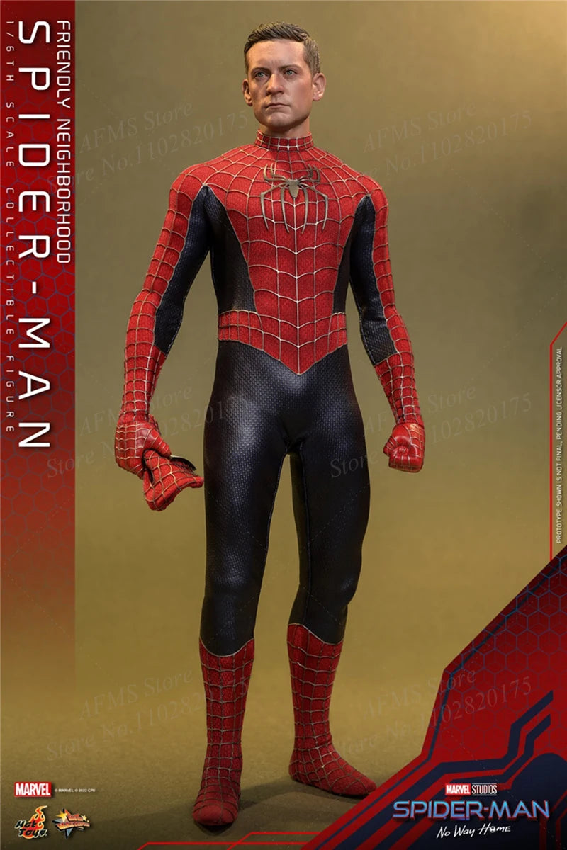 HOTTOYS HT 1/6 MMS661 Men Soldier Spider-Man No Way Home Tobey Maguire Marvel Hero Dolls 12Inch Action Figure Model Toys