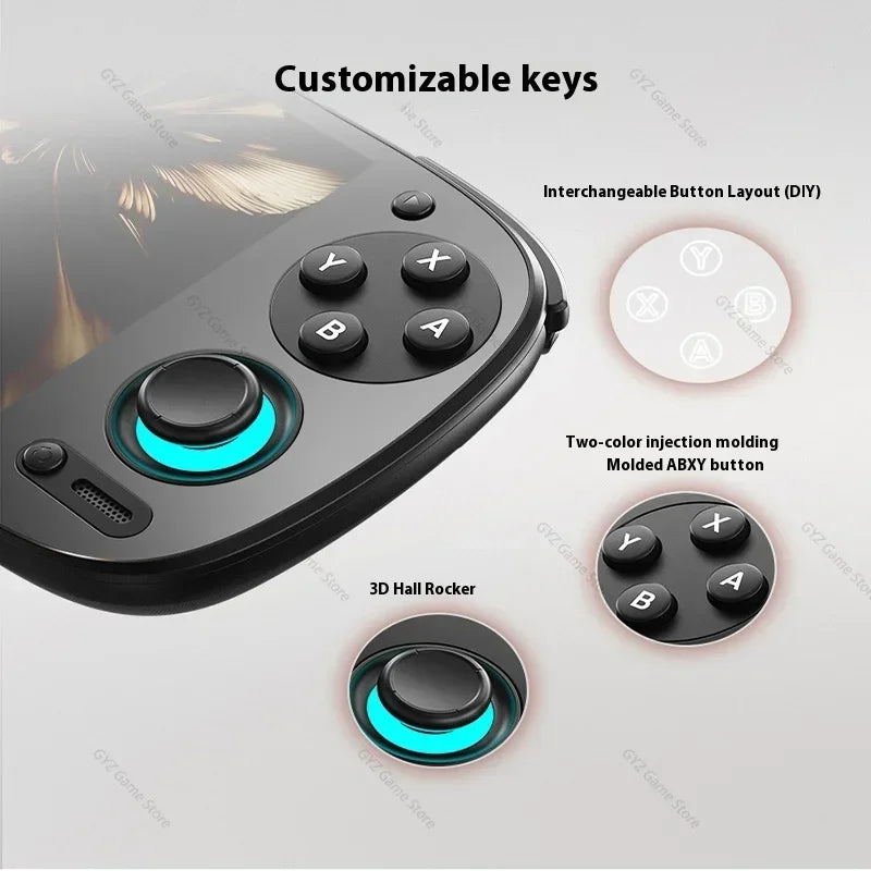 EAEY Retroid Pocket 5 Rp5 Handheld: 8 GB + 128 GB, 5,5 Zoll OLED, Bluetooth 5.0 | Unterstützt PSP/PS2-Spiele, tragbare Retro-Gaming-Konsole