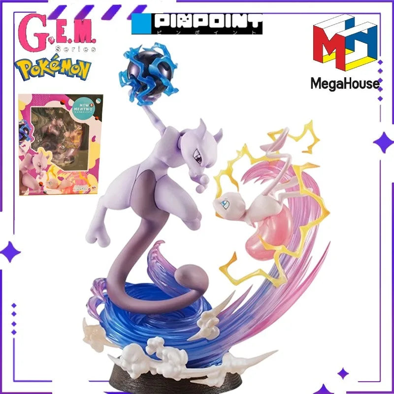 MegaHouse Original Authentic GEM Series Pokémon/Pikachu/ Ash Ketchum/ Glurak Finished Doll Model Handmade Toy Gift Collection