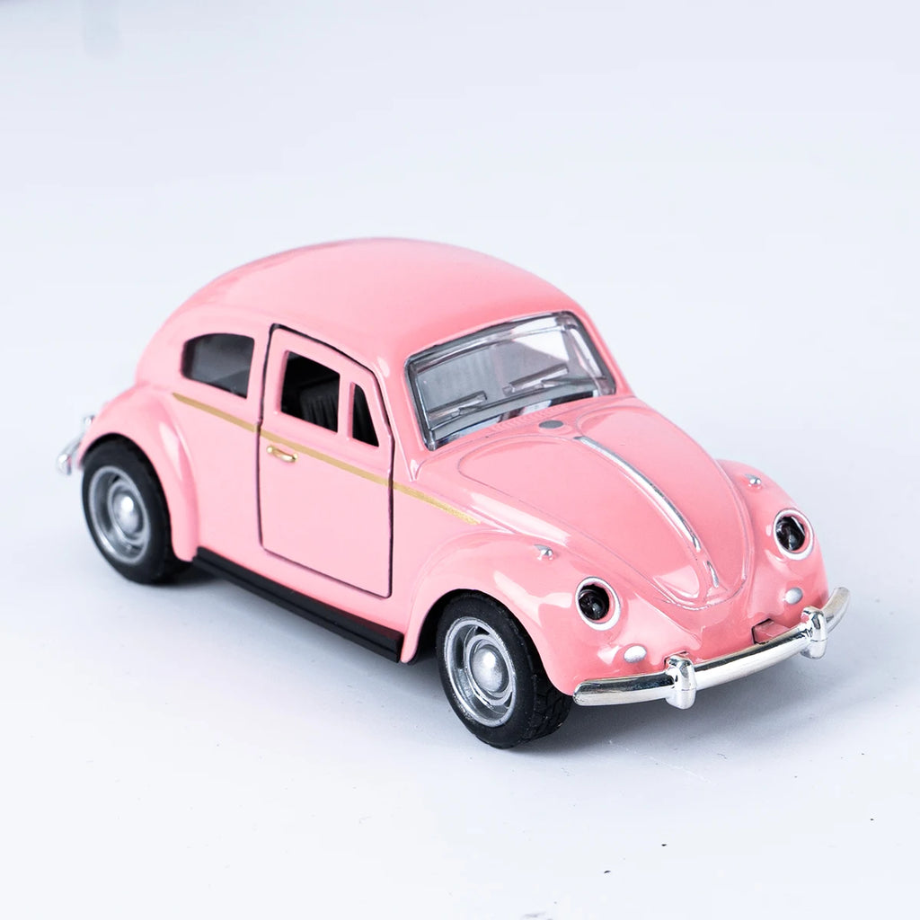 Classic 1: 36 Turn Alloy Double Door Retro Beetle Cars Model Boys' And Children's Birthday Toys Gifts Mini Vehicle Ornaments