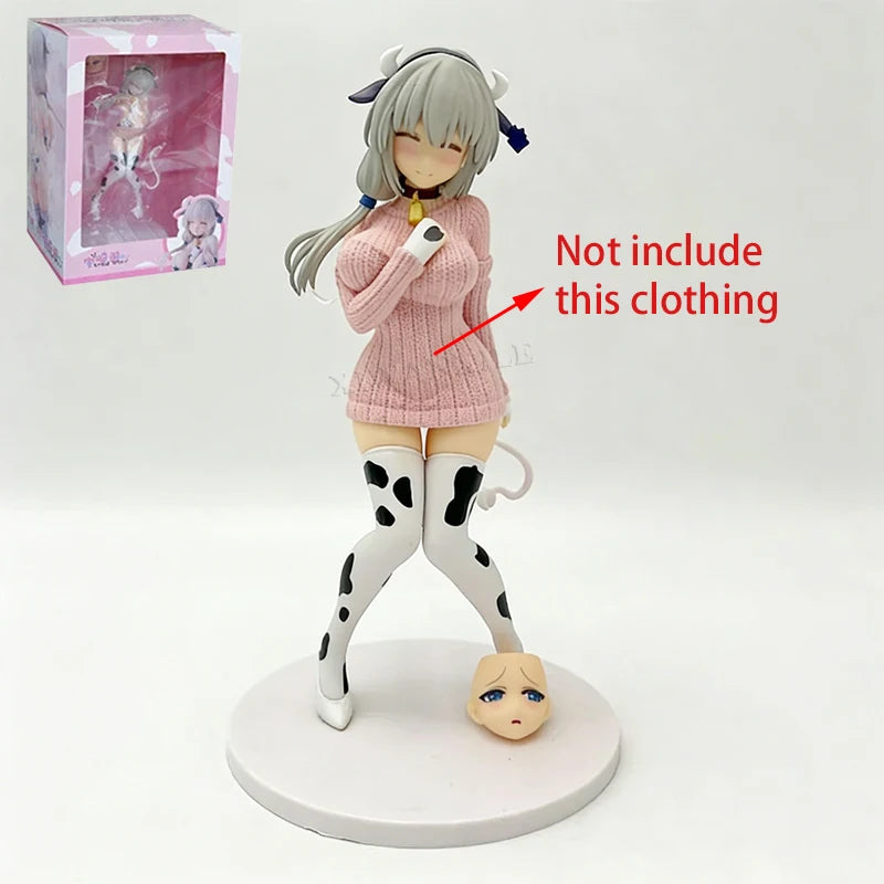 27cm PINKMANGO Shisuta-erufu By Sorananiiro Anime Girl Figure Nun Elf Action Figure Tsuki Uzaki Figurine Model Doll Toys Gifts