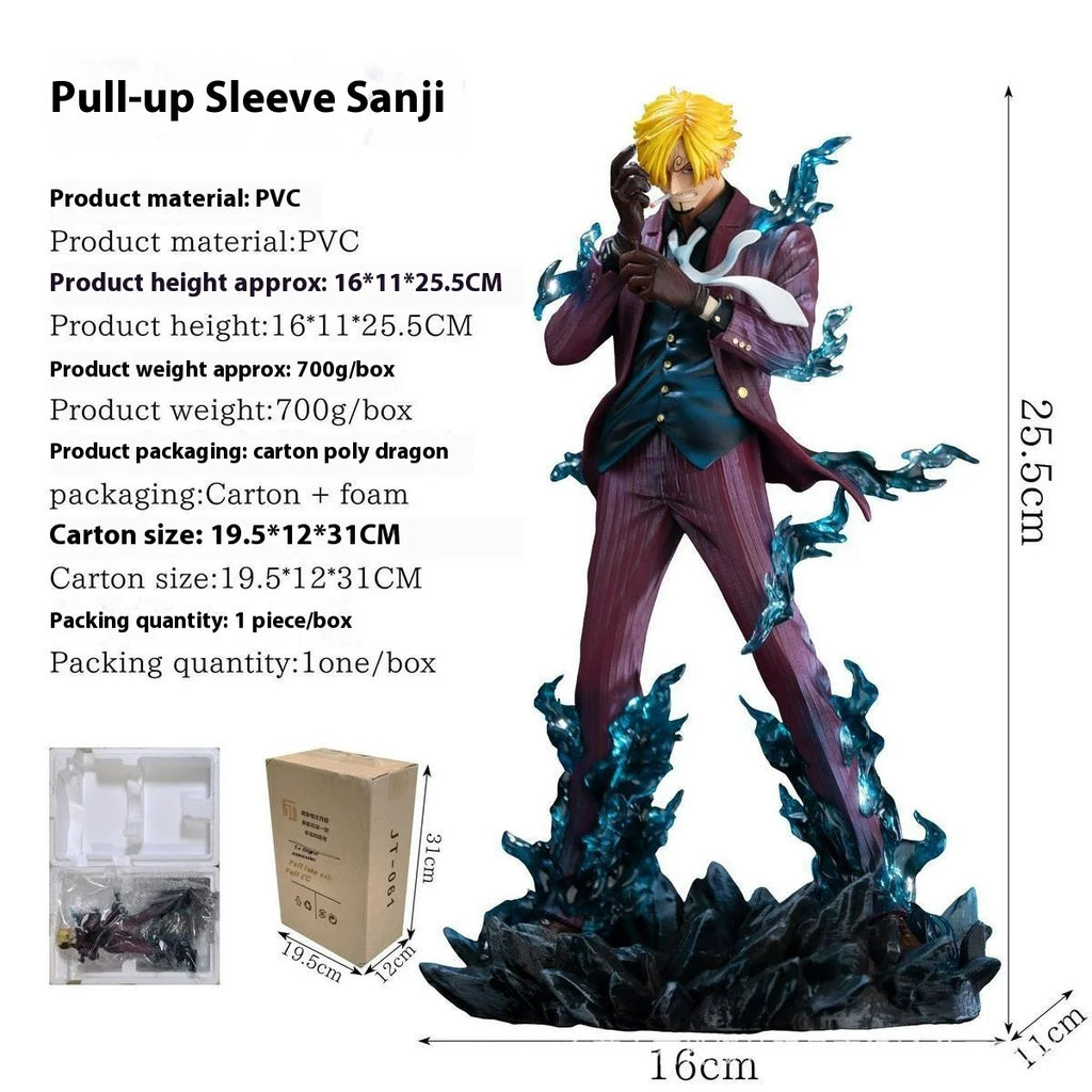 In Stock One Piece Straw Hat Pirates Pvc Figures Luffy Zoro Nami Usopp Robin Sanji Statue Desktop Decoration Gift