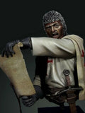 Unassambled 1/9 ancient Knight Templar man bust Resin figure miniature model kits Unpainted