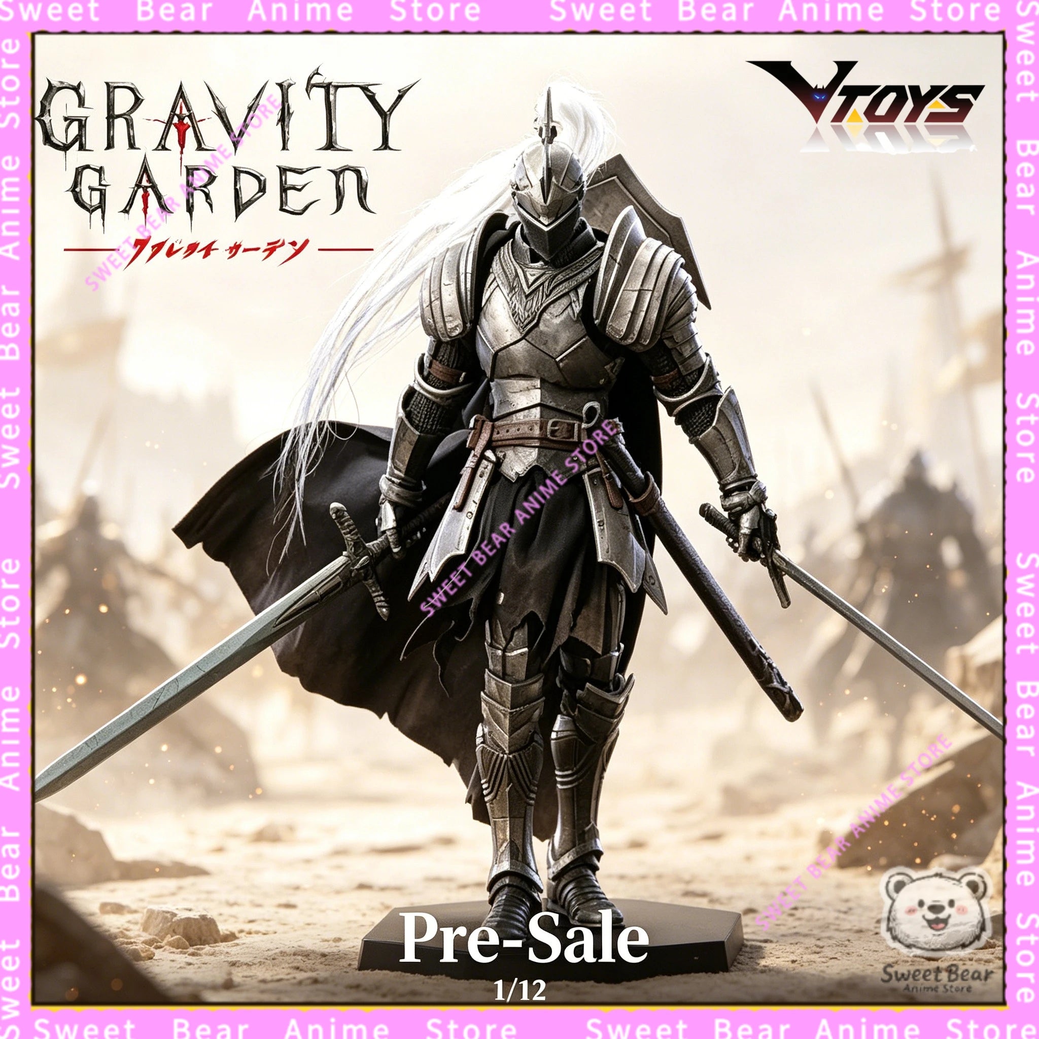 Pre-Sale VTOYS VSD011 Silver Moon Knight Gravity Garden 1/12 Scale Action Figure Anime Model Trendy Toys Desktop Doll