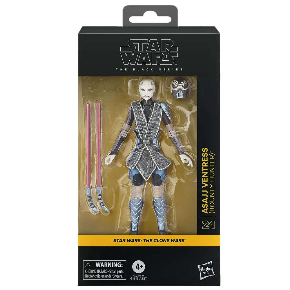 [In-Stock] Hasbro Star Wars The Black Series Jango Fett & Asajj Ventress (Bounty Hunter) 15cm Action Anime Figure Model Toys