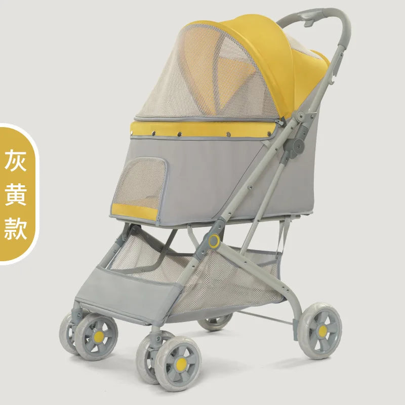 Wholesale  Pet Stroller  Easy To Walk Folding Travel Carrier Designer Customization Dog Stroller Supplies for Small Medium Pets