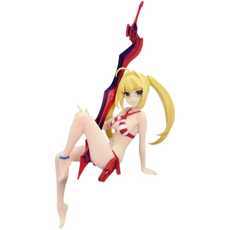 Auf Lager: Original Anime Fate Grand Order Nero Claudius Caster Actionfigur, Sammlerfigur, Modellspielzeug, Geschenk für Kinder