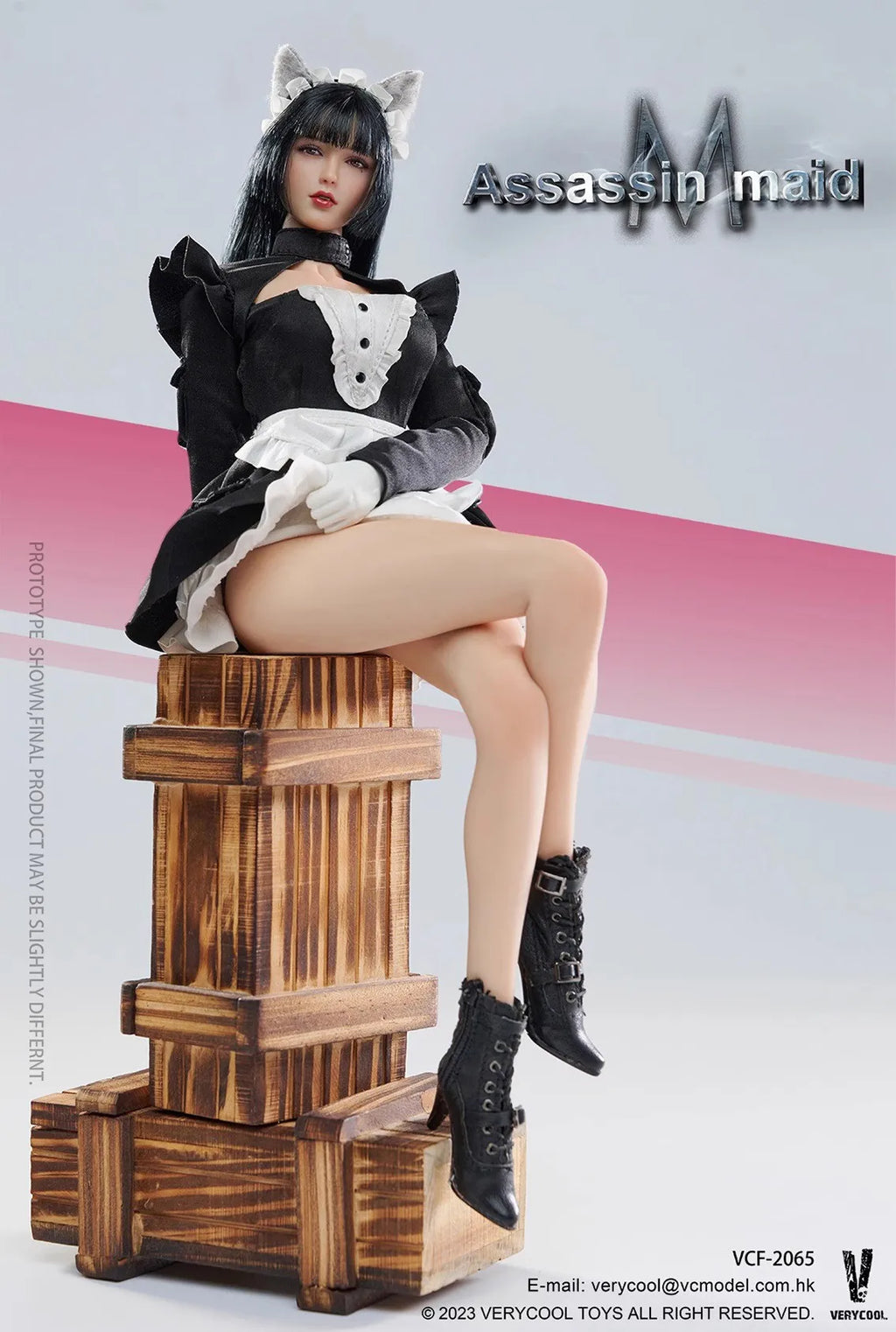 Original VERYCOOL VCF-2065 1/6 Female Soldier   Assassin Assassinates Maid Full Set 12Inch Action Figure Model Collectible