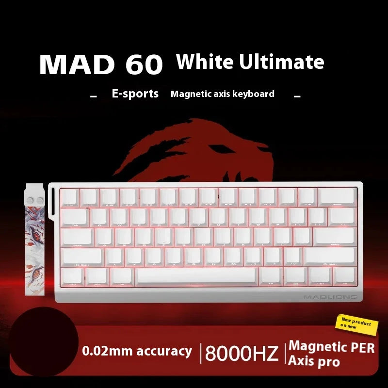 FGG Madlions Mad60 Mad68 He Mechanische Tastatur Magnetschalter 8k Wired Rgb Hot Swap Benutzerdefinierte Tastatur Esport Spiel Geschenk Zubehör