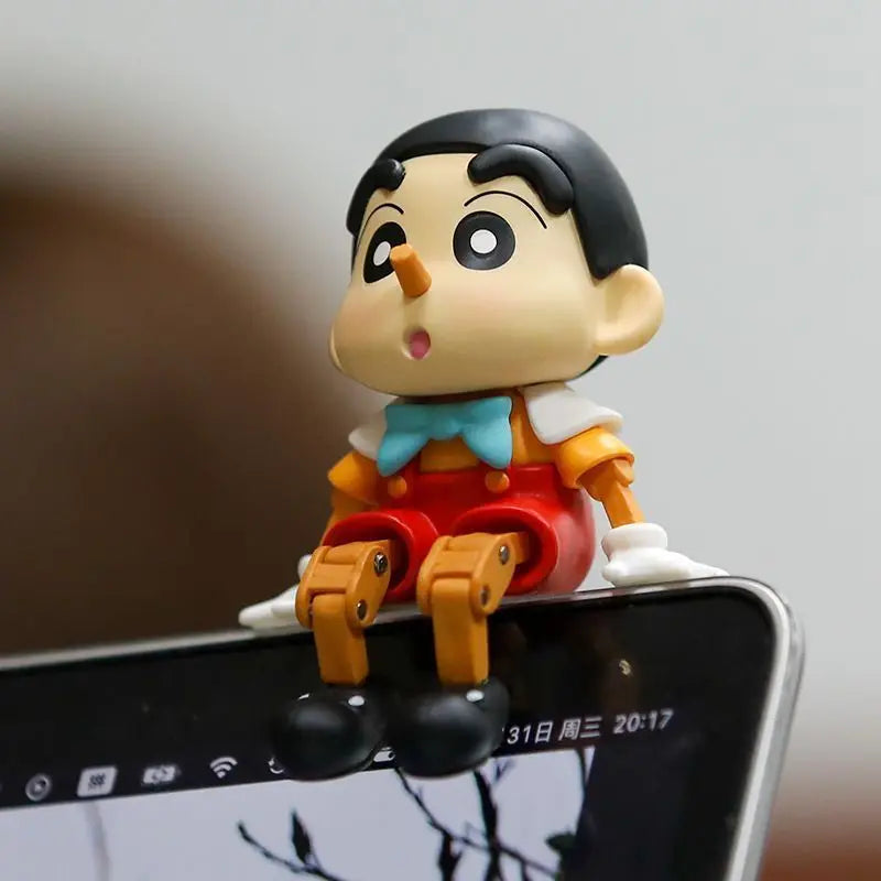 Cartoon Crayon Shin Chans Puppet Desktop Figure Toy Kawaii Desk Decorative Ornament Cute Car Ornament Holiday Gift