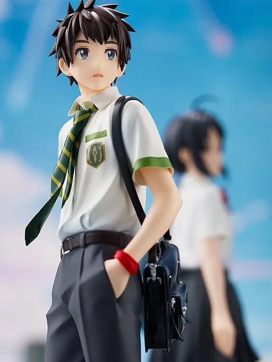 2023 New Anime Your Name 23cm Tachibana Taki & Miyamizu Mitsuha Figure Peripherals PVC Figurines Collectible Doll Toys Gifts