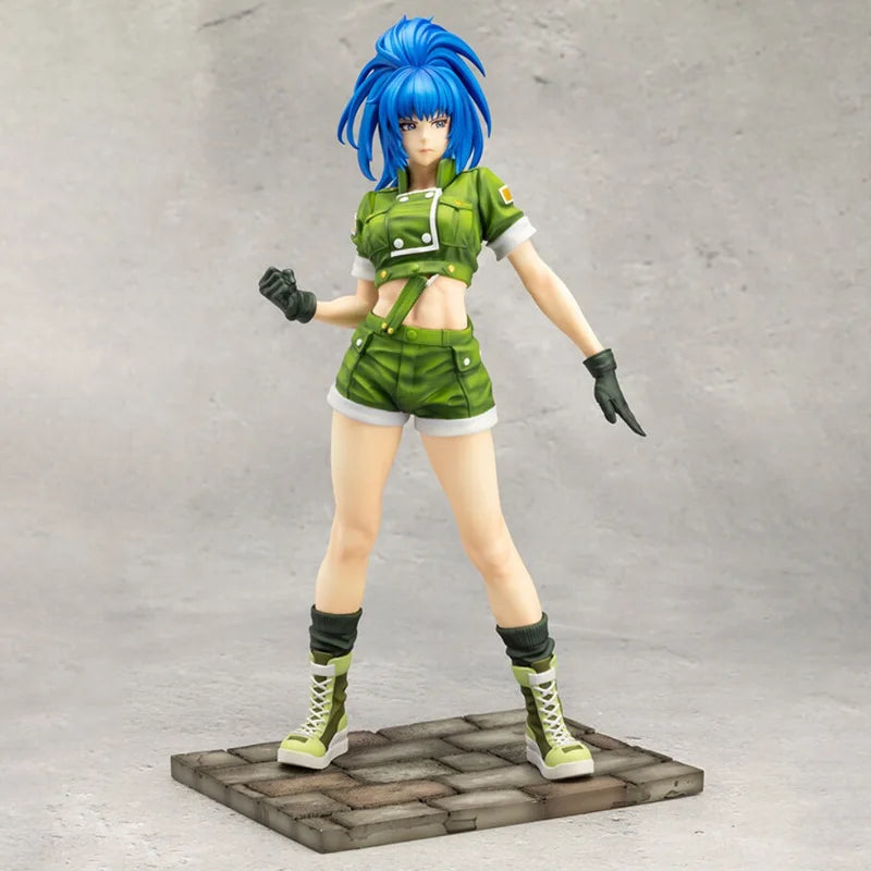 Kotobukiya Original Genuine The King of Fighters '97 Leona Heidern Bishoujo Statue 1/7 Model 21.5cm Figure Toys Birthday Gift