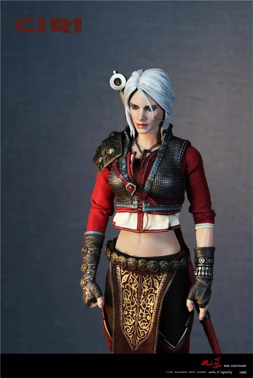 Nine J-002 Witch Female Girl CIRI Full Set Moveable Action Figure Armored Version Gift For Fans Collectable 1/6