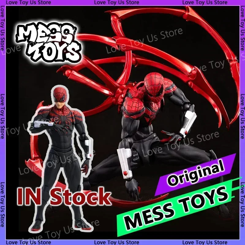 Original Mess Toys Superior Spider-Man Figure – Doctor Octopus Peter Parker Neighbor Anime Action Toy