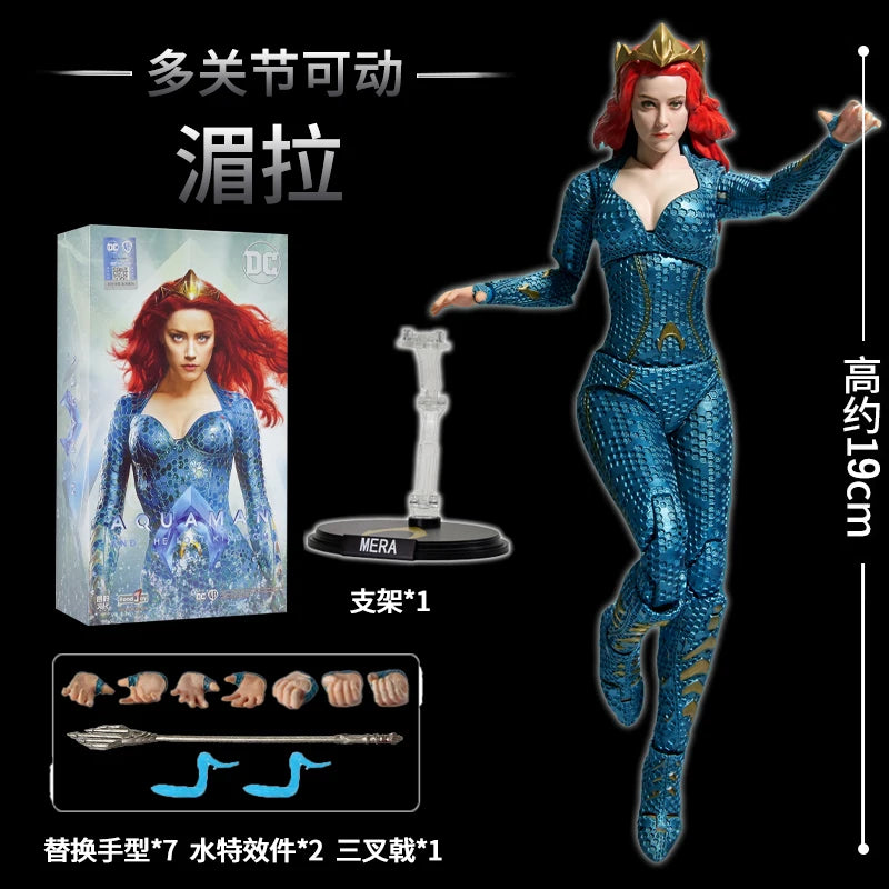 Fondjoy Justice League Ben Batman Figure Superman Batman Wonder Woman Aquaman Mera Anime Figures Collectble Models Toys Gift