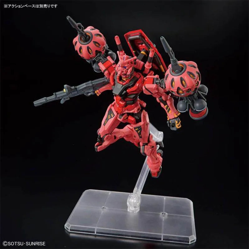 Bandai Original GUNDAM HG Series 1/144 Anime GquuuuuuX GMS-α RED GUNDAM Action Figure Assembly Model Toys Gifts for Children