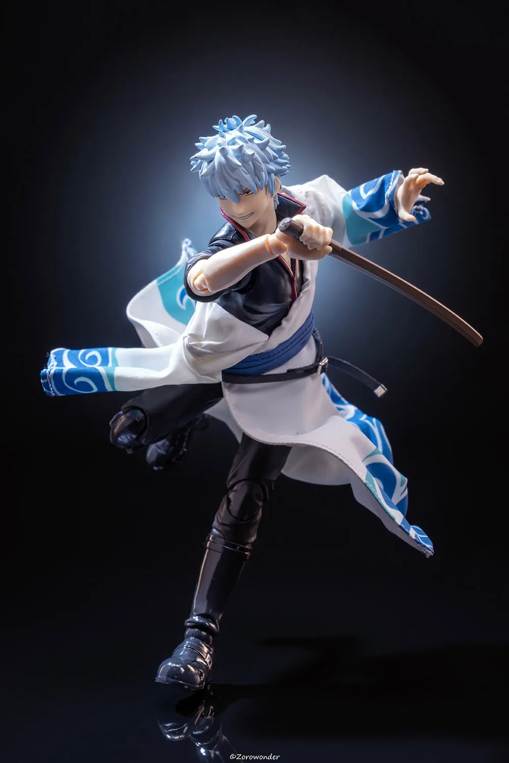 【Only Clothes】shf 1/12 Japanese Anime GINTAMA Sakata Gintoki Single Sleeve Robe Clothes for 6-inch Action Figure Model Toys