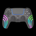 For PS5 Bluetooth Game Controller Hall Joystick Motion Sensing Vibration Wireless Controller With RGB Colorful Lighting Effect