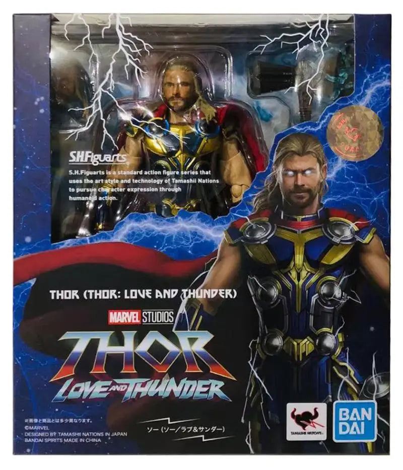 Bandai Original Mighty Thor 4 S.h.figuarts Thor: Love And Thunder Jane Foster Thor Action Anime Figure Model Kit Completed Toys