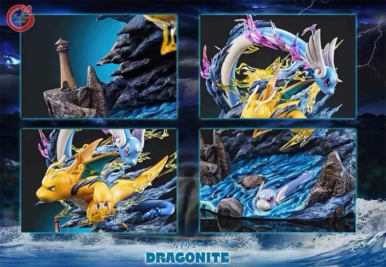 30cm Gk Figure Fantasy Charizard Dragon Evolution Set Statue Desk Decor Collectible Toy Anime Trendy Peripheral Birthday Gift