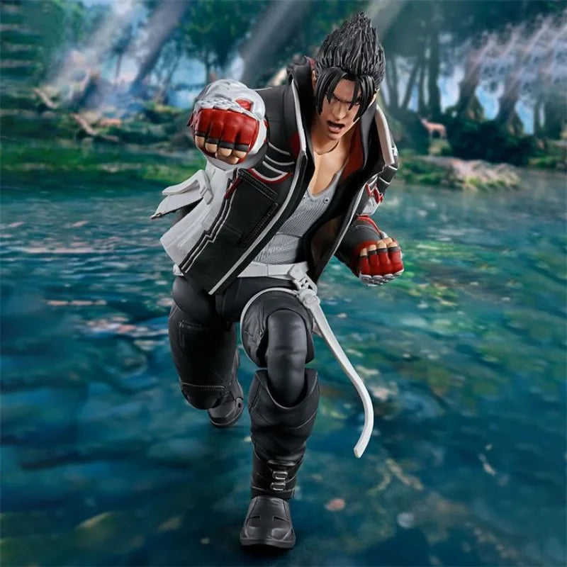BANDAI SHF TEKKEN 8 Jin Action Figure Tekken 8 Anime Plastic Model Toys for Boys Gift Original Box