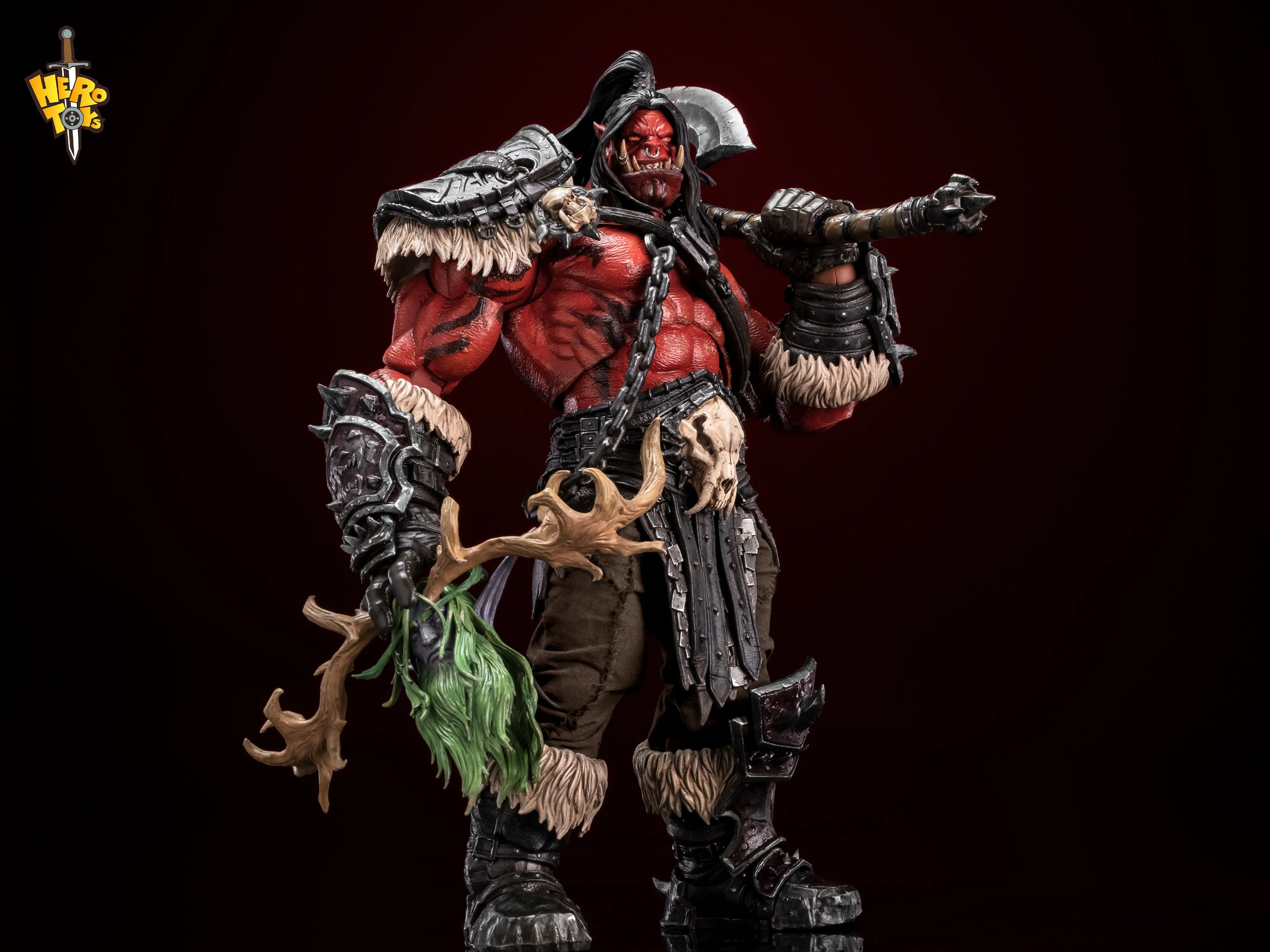 In Stock HERO TOYS LIMITED EDITION Grommash Hellscream Warcraft  1/10 Movable Model Collection Toys Metytoyz Orc Mannoroth