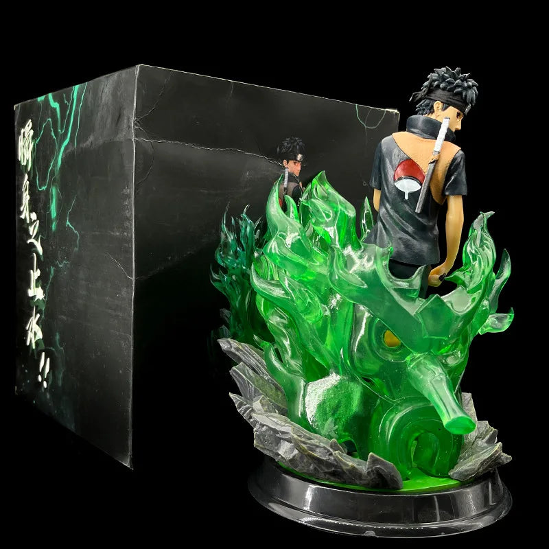 25CM Anime Naruto Uchiha Shisui Statue PVC Actionfigur Naruto Shippuden Kakashi Figur Sammlermodell Spielzeug Schreibtischdekoration