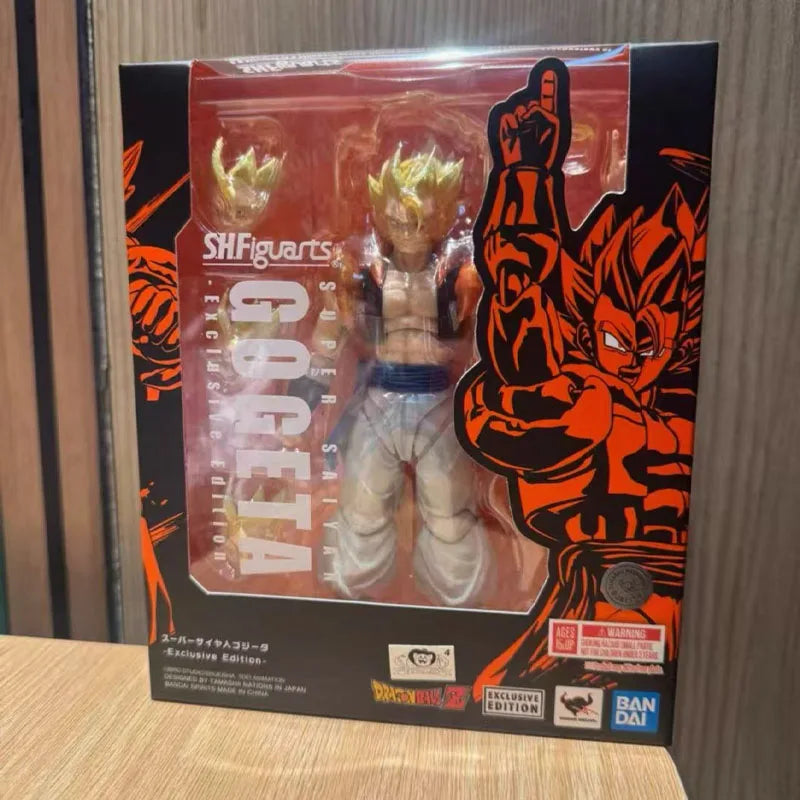 In Stock BANDAI Original BOX S.H.Figuarts Super Saiyan Gogeta-Exclusive Edition SHF Action Figure Model Toy Gift for Kids