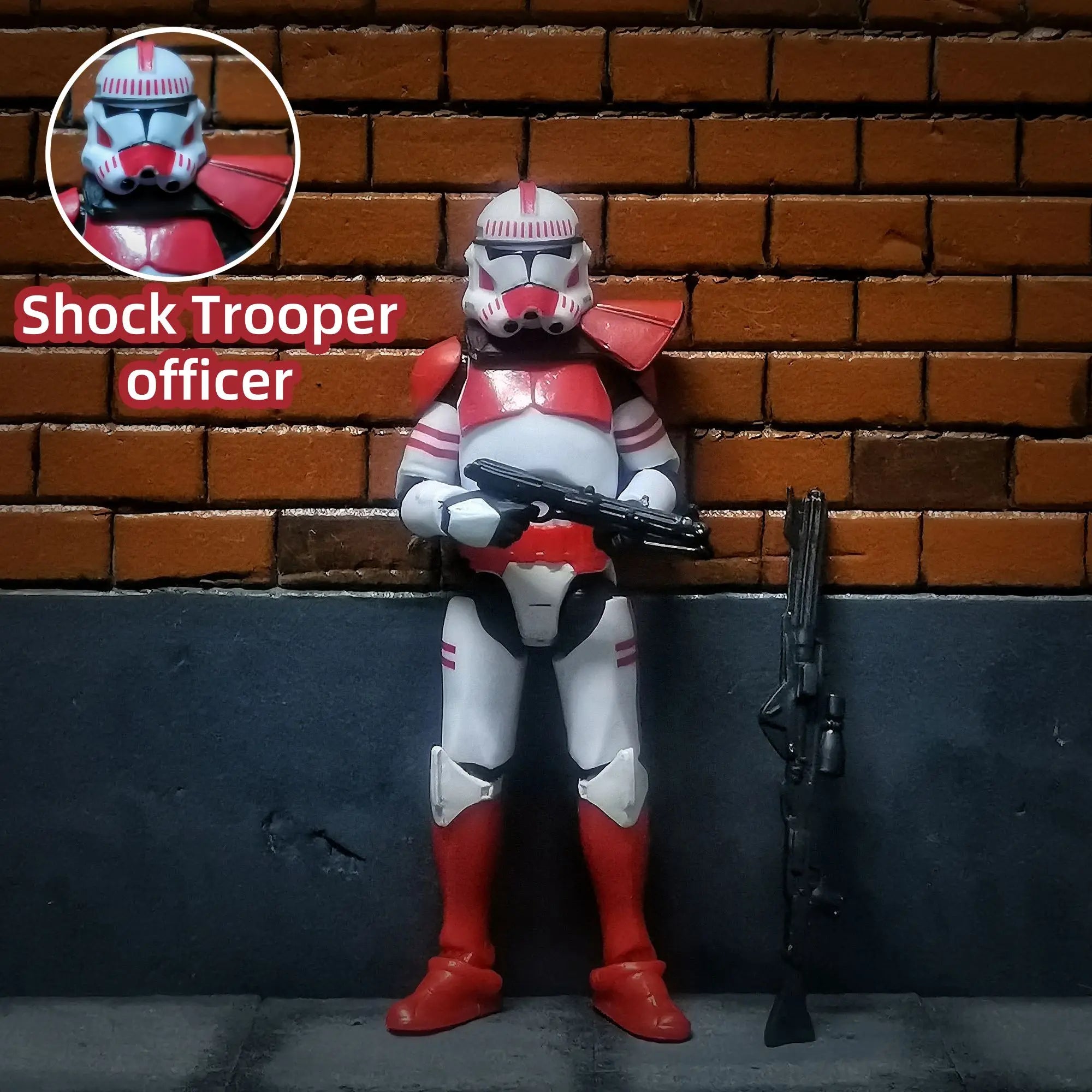 Star Wars 3.75 Inch  Clone Trooper 1/18 187th Legion  Shock Coruscant Guard Action Figure Windu Fox  Toys Model Loose