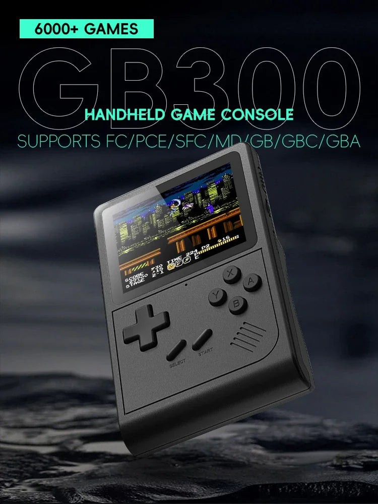 Portable Retro Mini Handheld Game Console with NES/SNES/GBA Emulators - Ideal GB300 Gift for Kids