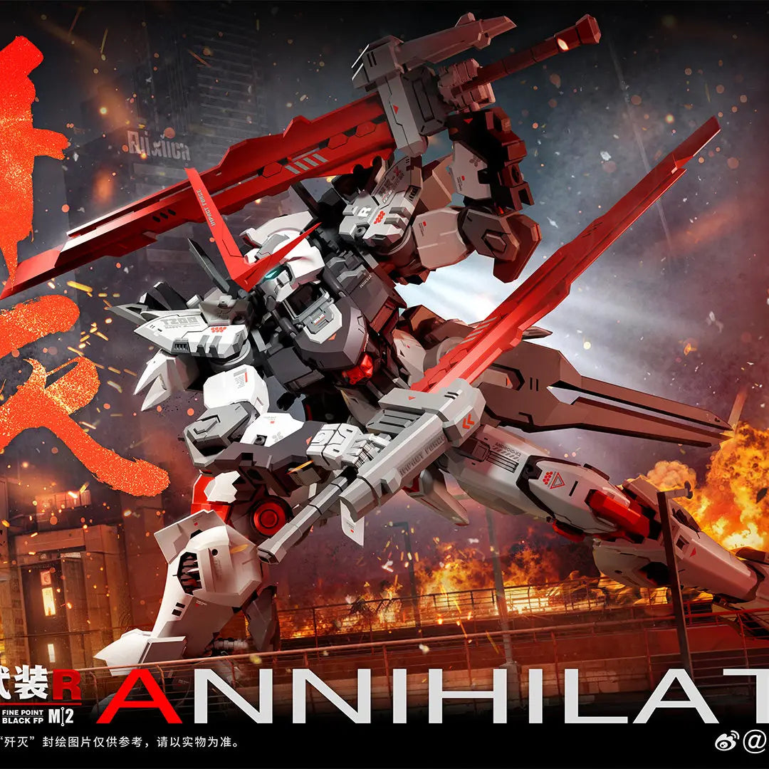 Cn-001 Annihilate 1/144 Sci-Fi Mecha Action Figures Model Kit Assembly Toy With Multiple Accessories Collection Hobby Gifts