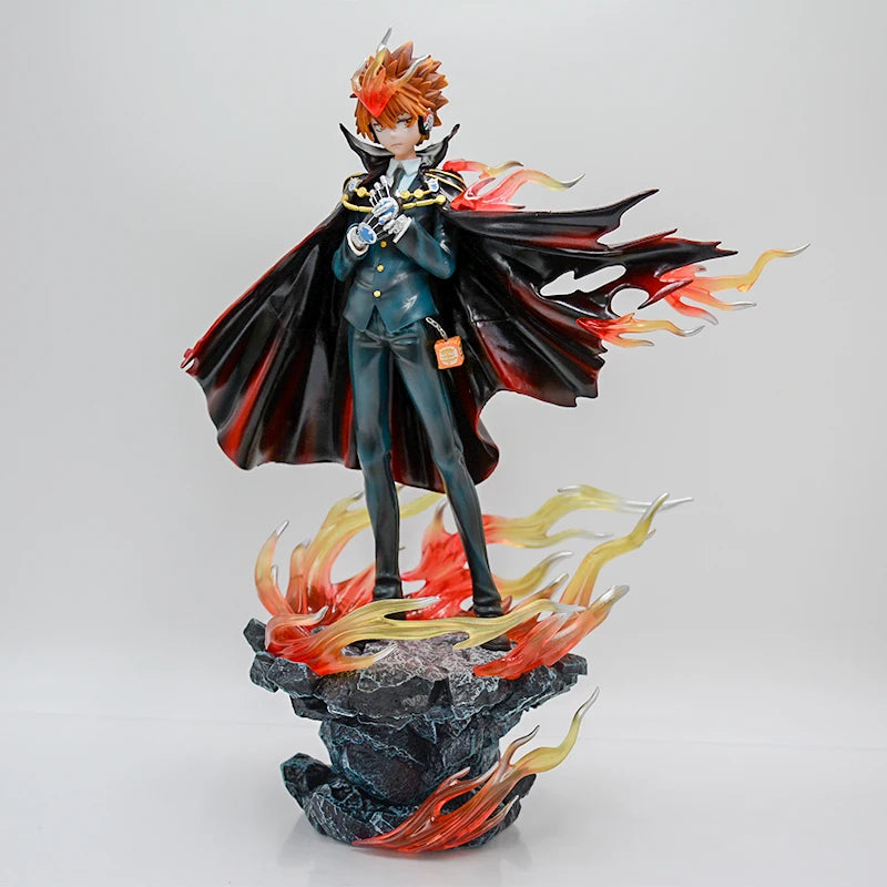 34cm Reborn! Tsunayoshi Sawada Anime Figure Sawada Tsunayoshi Action Figure Katekyou Hitman REBORN! Figurine Model Doll Toy Gift