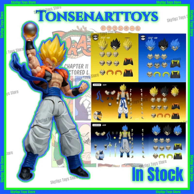 In Stock KAMIONE Tonsenarttoys Dragon Ball Z SHF Super Saiyan Blue Son Goku Vegeta Gogeta  Action Figures Models Kids Toys Gifts