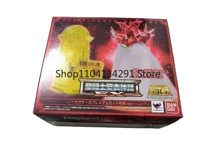 Original Bandai Japanese Version Saint Cloth Myth Saint Seiya EX Pope Golden Soul Sacred Cloth God Twin Alex Throne Figure