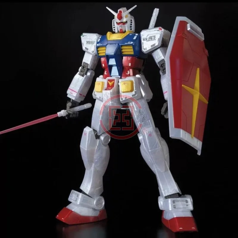 Bandai Genuine MEGA SIZE MODEL 1/48 LIMITED RX-78-2 GUNDAM [METALLIC GLOSS INJECTION]Anime Action Figure Assembly Model Toy Gift