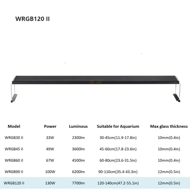 Chihiros WRGB II 2 Full Specturn Water Plant LED Light Upgrade RGB Built in Bluetooth APP Control for Aquarium Fish Tank