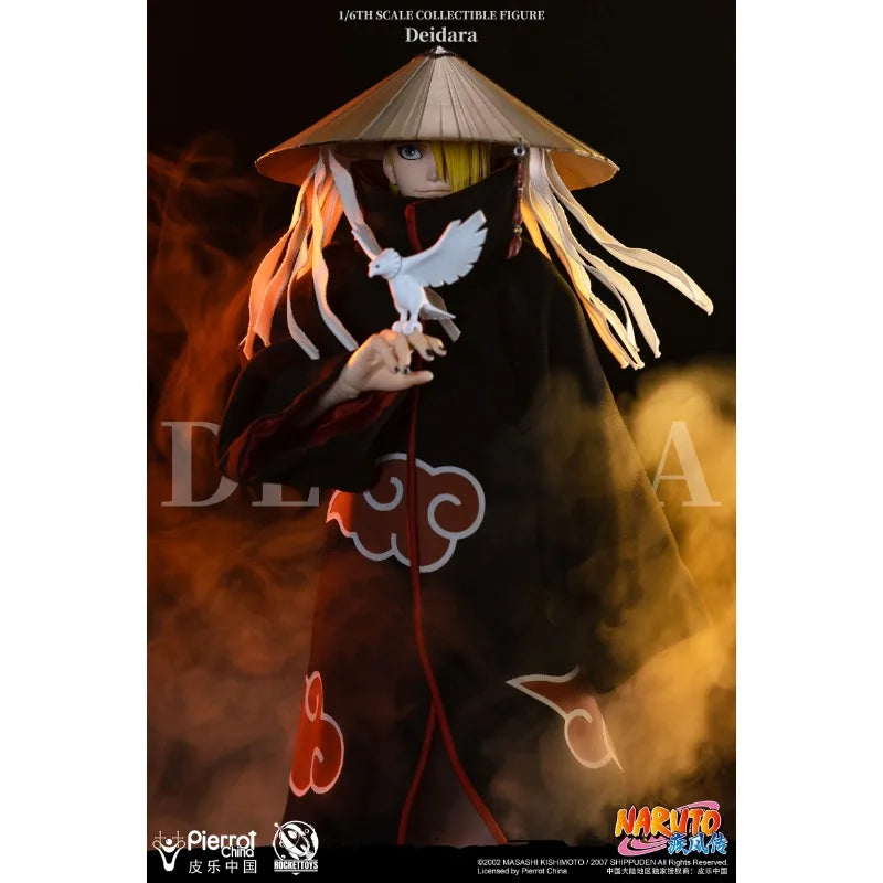 In Stock RocketToys Original Naruto Akatsuki Deidara Soldier 27.5cm Action Figure Anime Models Toy Doll Gift Hobby Collectible