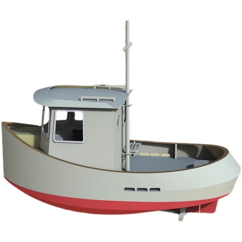 Q3 Remote Control Egg Boat DIY Basswood Laminated Assembled Boat Model Kit
