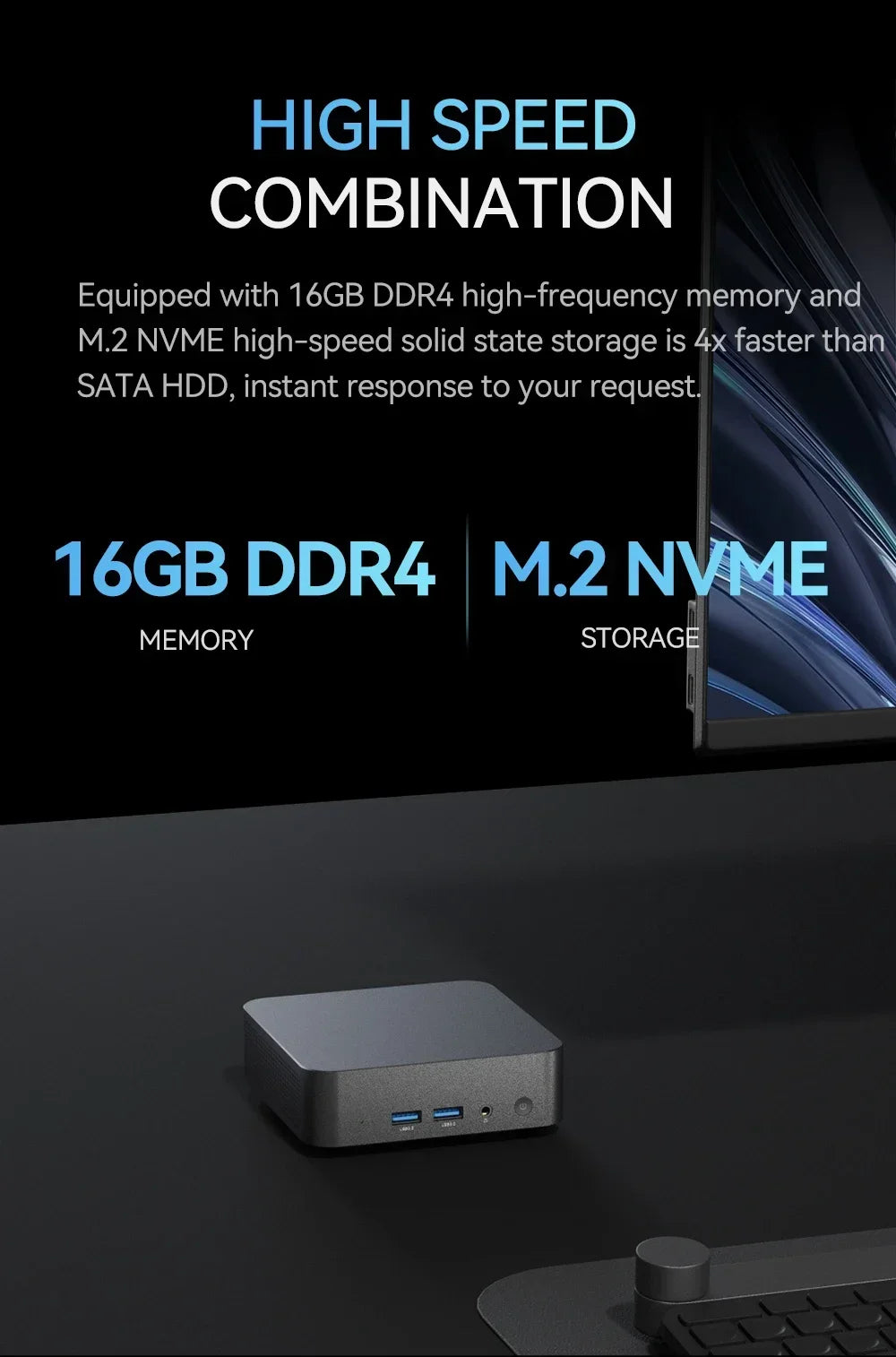 Gaming MINI PC Windows 11 Pro Intel Core i9 8950HK 16GB DDR4 2TB SSD Computer Wifi 6 UHD Grafik 1000Mbps Tragbarer Desktop-PC 