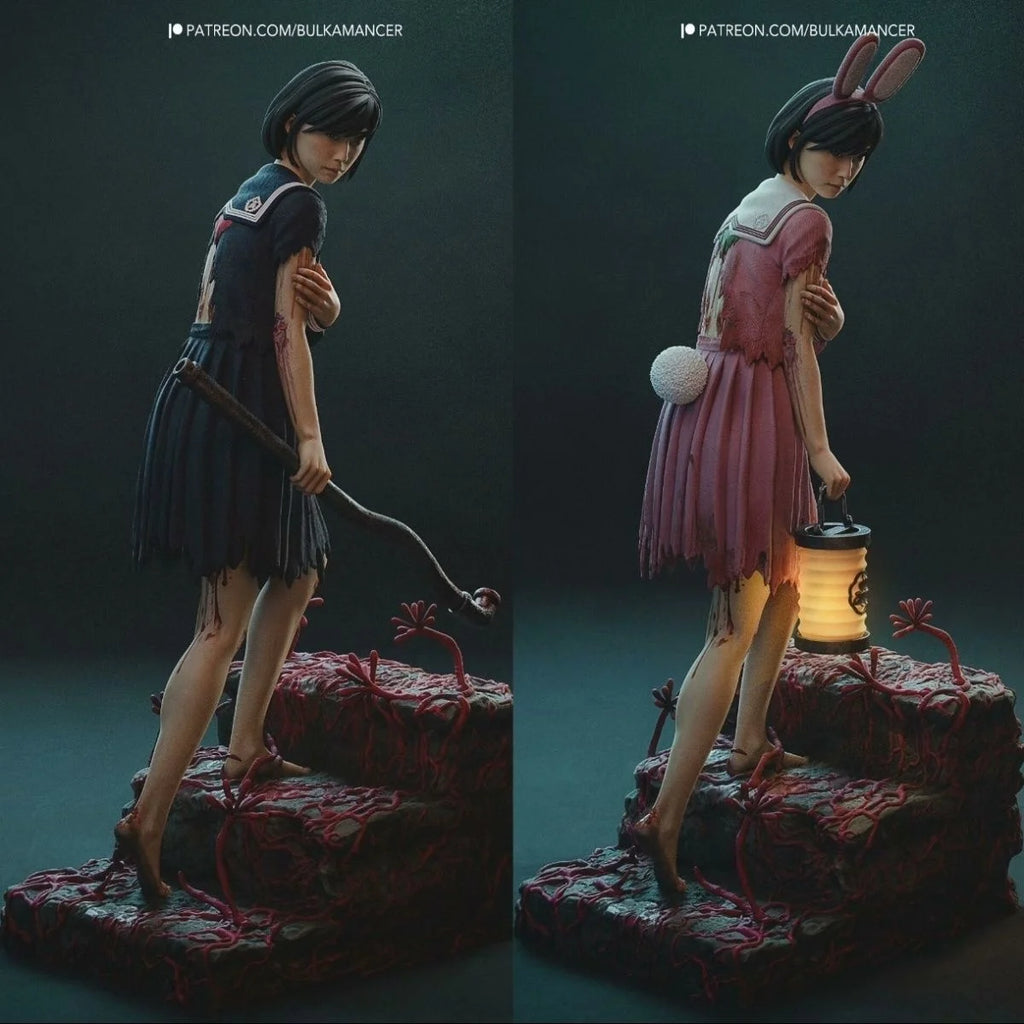 Silent Hill F Shimizu Hinako 3D Printed Resin Model Unpainted Figure Horror Game Christmas Gift
