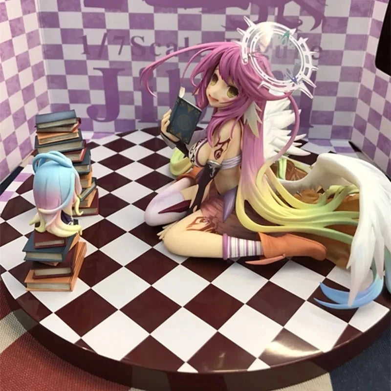 Anime Kein Spiel Kein Leben Jibril Engelsflügel PVC Figur Actionfigur Sammlermodell Puppenspielzeug 14cm