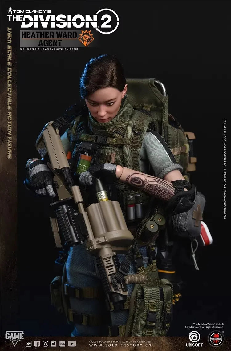 SoldierStory SSG009 1/6 Female Soldier Agent Heather Ward Full Set 12'' Action Figure Model Toy In Stock