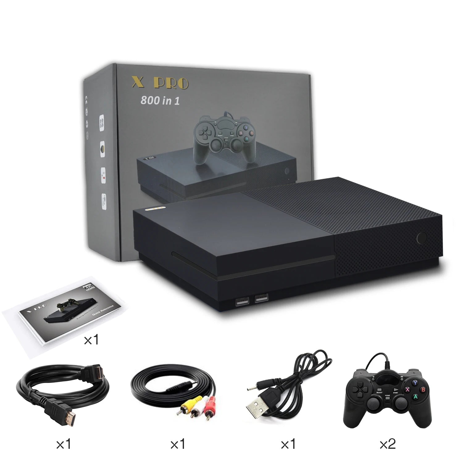 ANBERNIC XPRO Video Game Console 64Bit TV HDMI-compatible 800 Family Game X Pro Retro Video Game Player 32G TF  43 Games