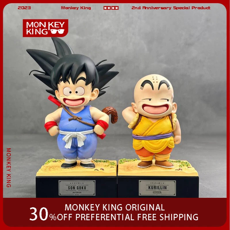 14cm Dragon Ball Figure Son Goku Figures Krillin Figurine Anime Action Collection System Desktop Ornaments Holiday gift toys