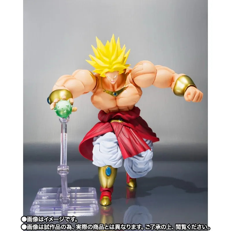 Fast Shipping Bandai Anime Dragon Ball SHF BROLY -40th Anniversary Reissue Edition- Original Model Toys Action Figure Children