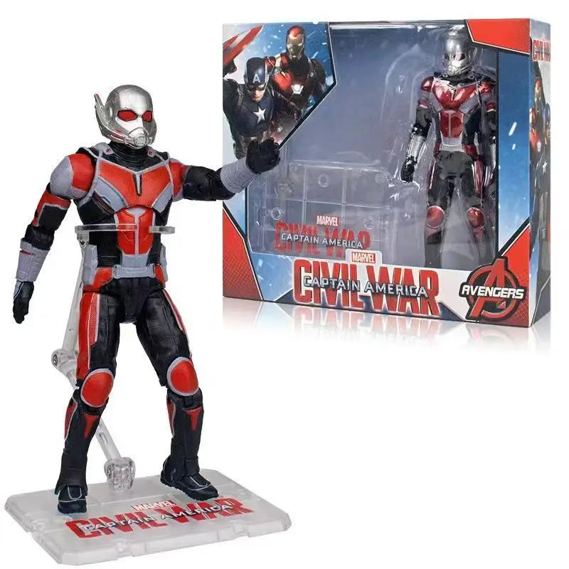 Original ZD TOYS MARVEL CIVIL WAR Ant-Man Anime Figure Toy Model Collection